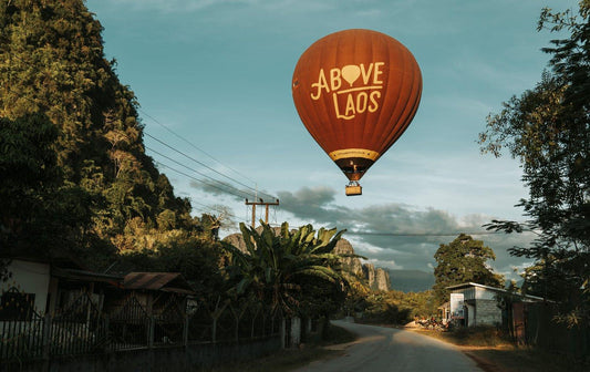 Hot Air Ballong in central Laos