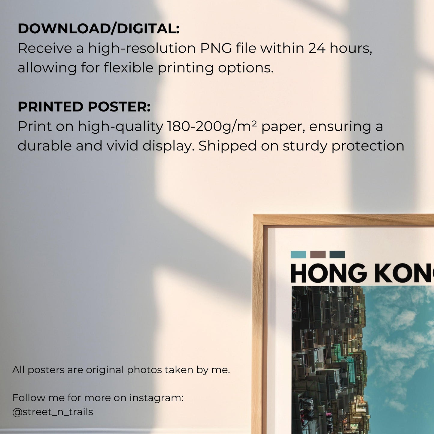 Famous Hong Kong Monster Building poster