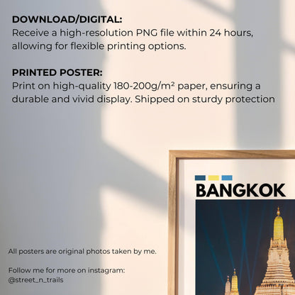 Bangkok temple cultural photography wall decor