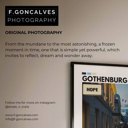 Original Gothenburg city photography print