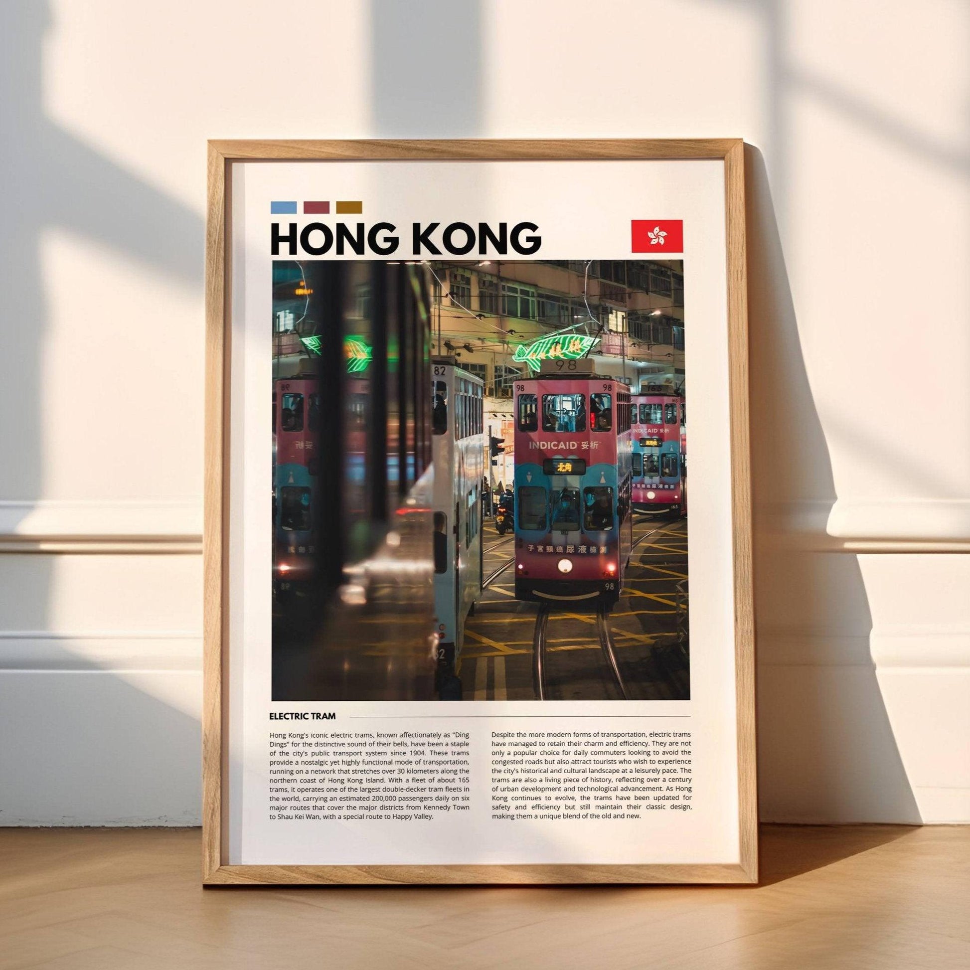 Historic Hong Kong tram cityscape photography