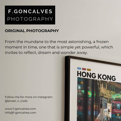 Original Hong Kong tram photography art