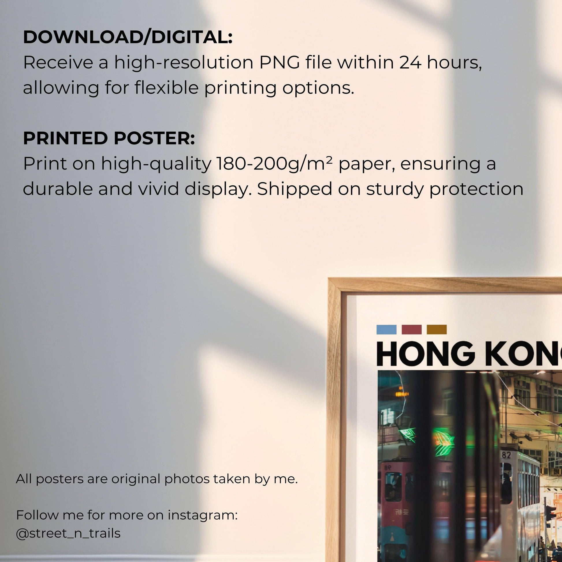 Classic Hong Kong tram photography print