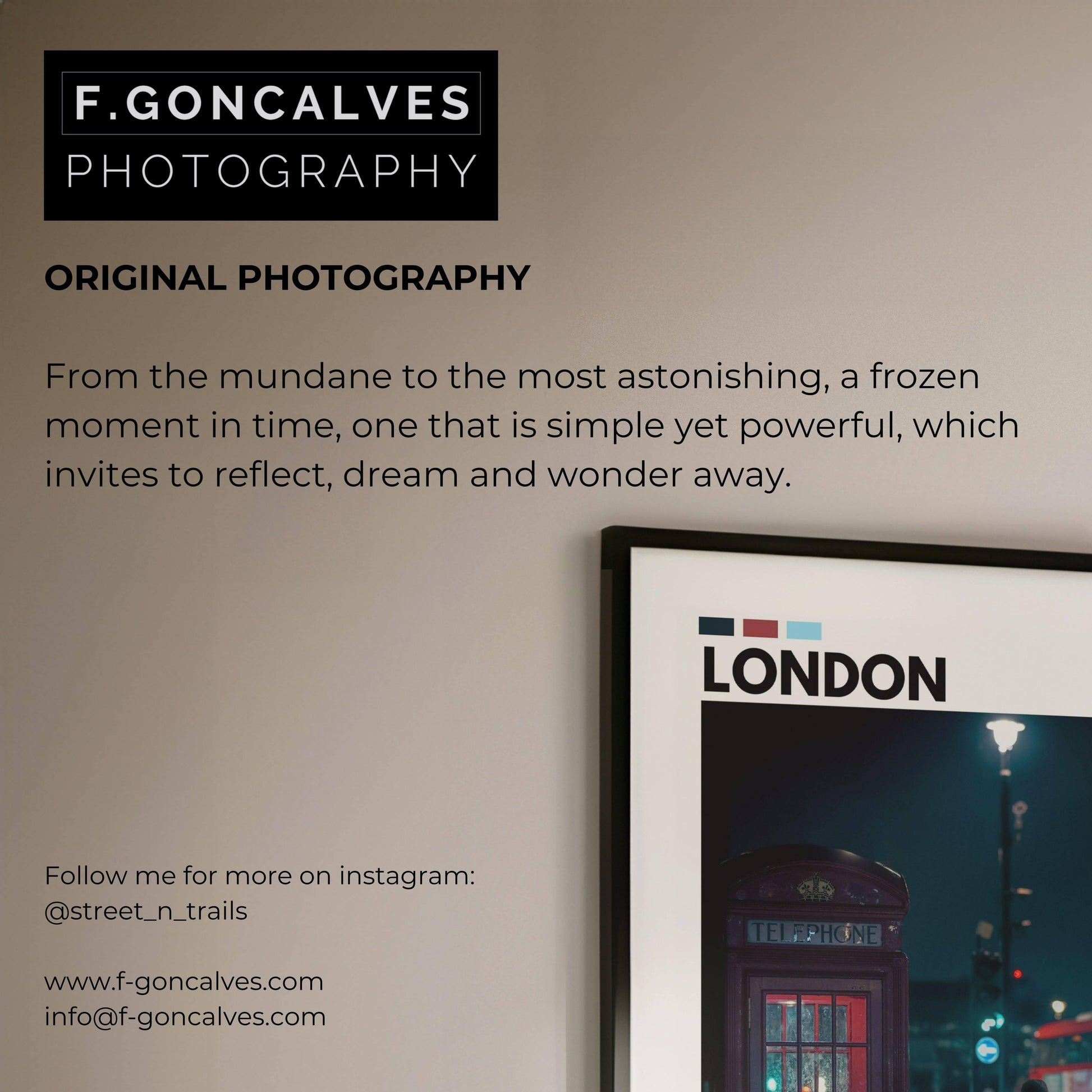 London night lights reflecting on the River Thames, captured in a detailed photography poster, perfect for adding urban energy to your home or office decor.