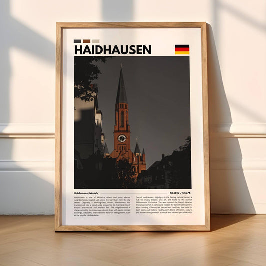 Haidhausen Munich travel photography poster