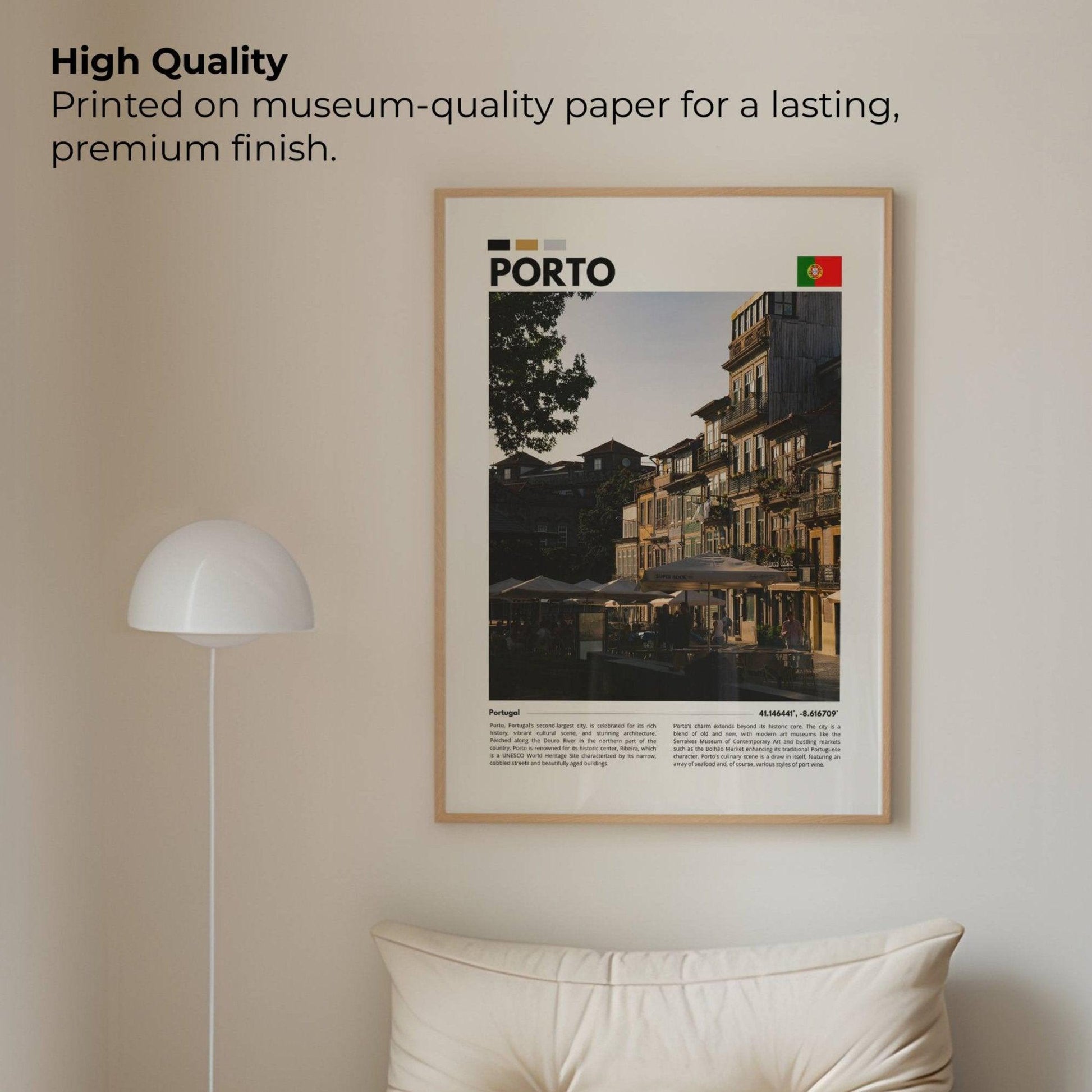 Original Porto city wall art print