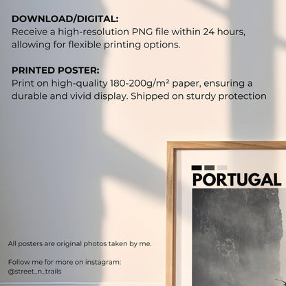 Black and white Algarve cliffs photography, showcasing the stunning natural beauty of Portugal’s coastline in dramatic and timeless tones for wall art.