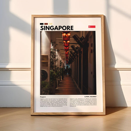 Singapore street photography poster