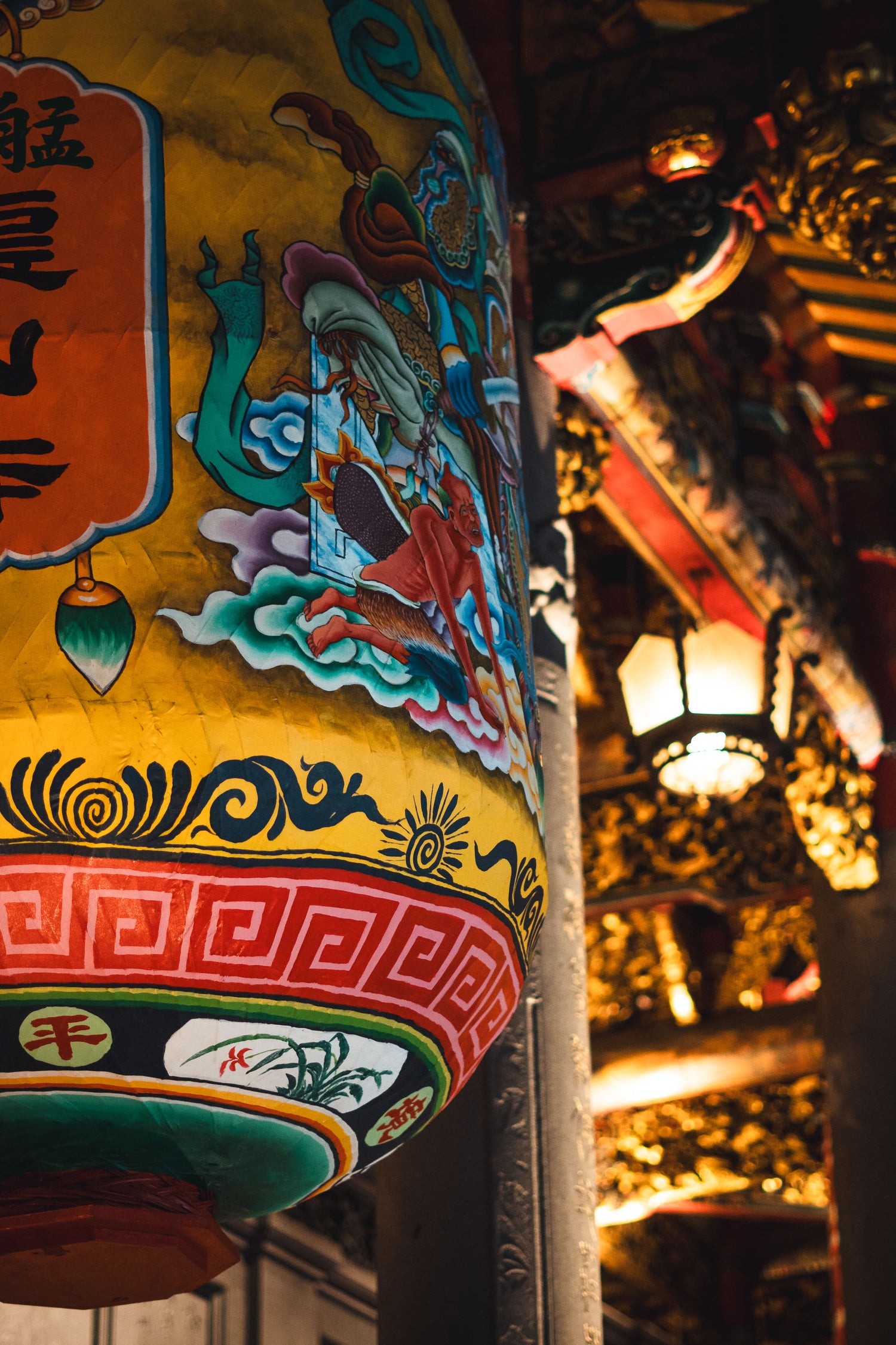 A captivating view of a traditional temple in Taiwan, perfect for travel photography lovers and adding cultural charm to your wall decor.