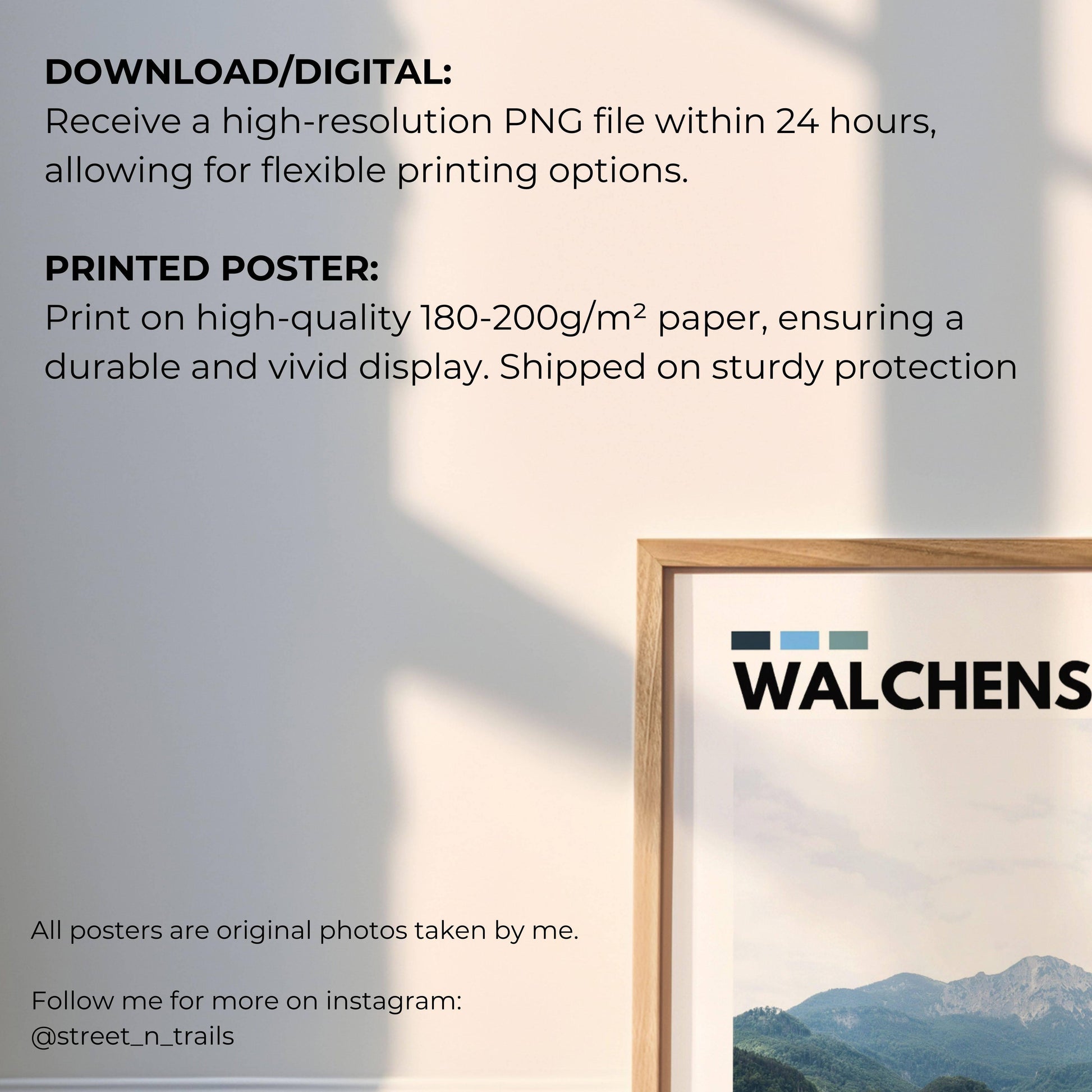 Bavarian Alps’ Walchensee captured in breathtaking photography, highlighting its serene waters and towering mountain backdrop, ideal for travel-inspired wall art.